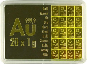 Goldbarren - Tafelbarren CombiBar 20g (20x 1g)
