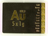 Goldbarren - Tafelbarren - CombiBar 5g (5x 1g)