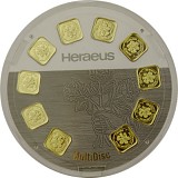 Goldbarren Heraeus 10x1g Multidisc B-Ware