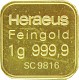 Goldbarren Heraeus 10x1g Multidisc B-Ware